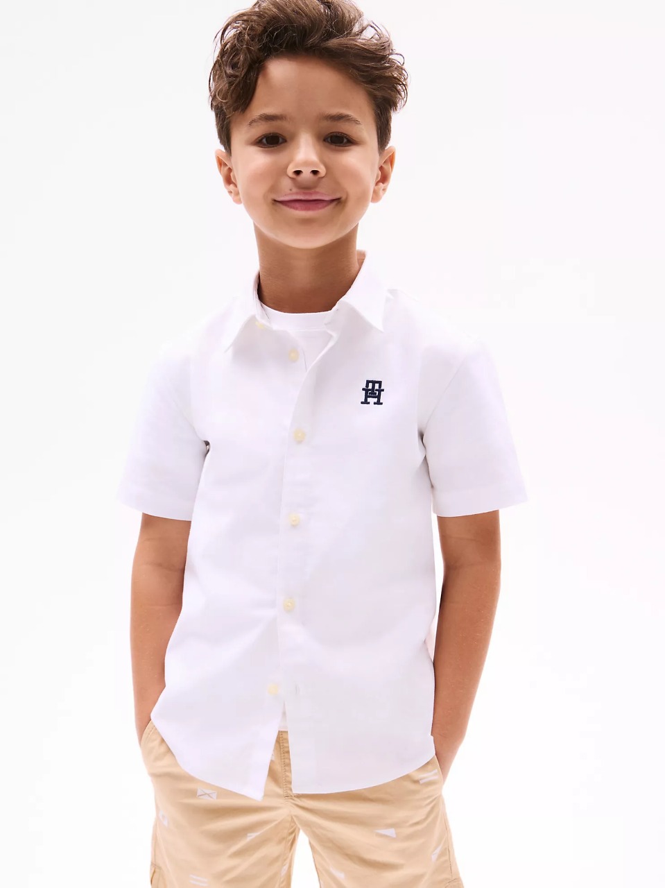 CAMISA MANGA CORTA BLANCA TH