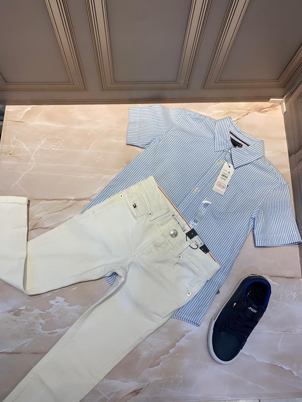 CAMISA MANGA CORTA AZUL RAYAS CAMISA MANGA CORTA AZUL RAYAS